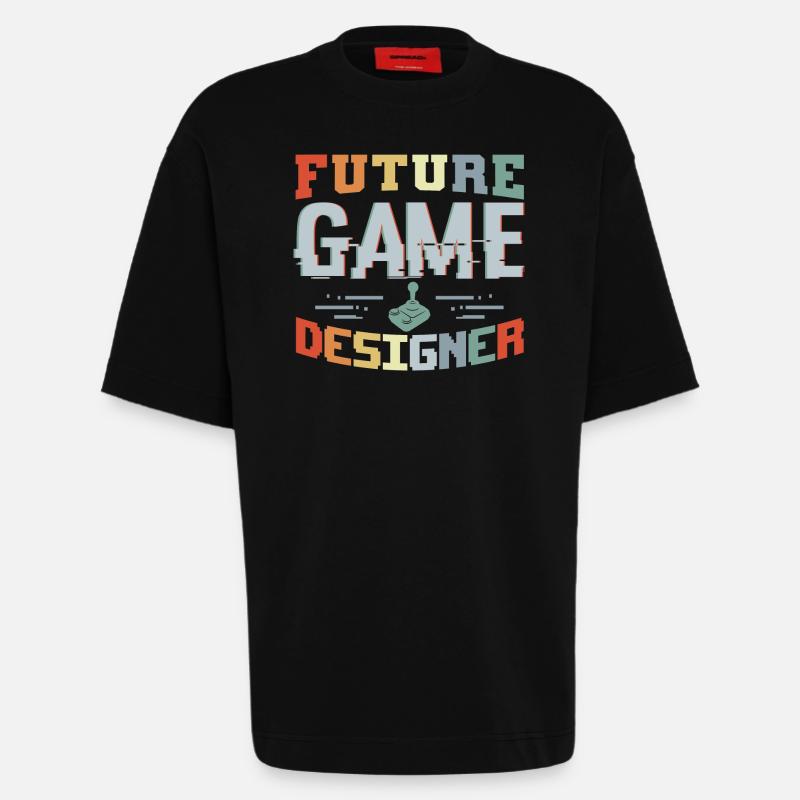 Future Game Developer - Heavyweight T-Shirt - made by SPREAD  - SOLID BLACK