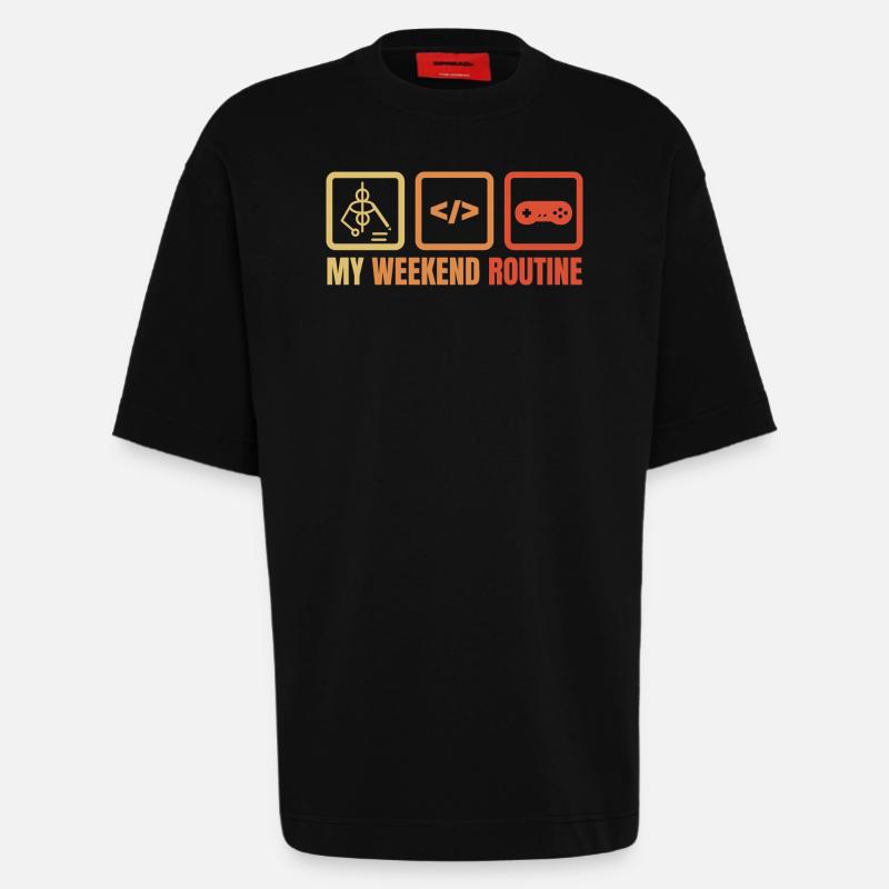 Game Dev Weekend - Heavyweight T-Shirt - made by SPREAD  - SOLID BLACK