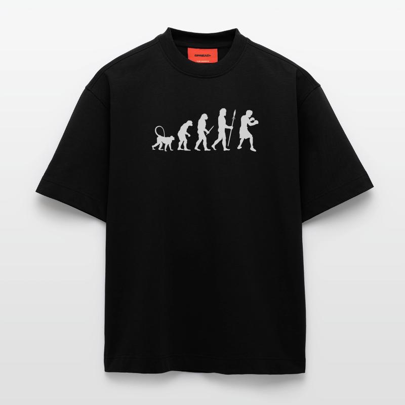 Evolution des Boxens Heavyweight T-Shirt - made by SPREAD 