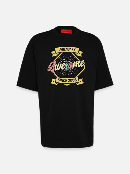 Legendary Awesome since 2006 - Heavyweight T-Shirt - made by SPREAD - SOLID BLACK