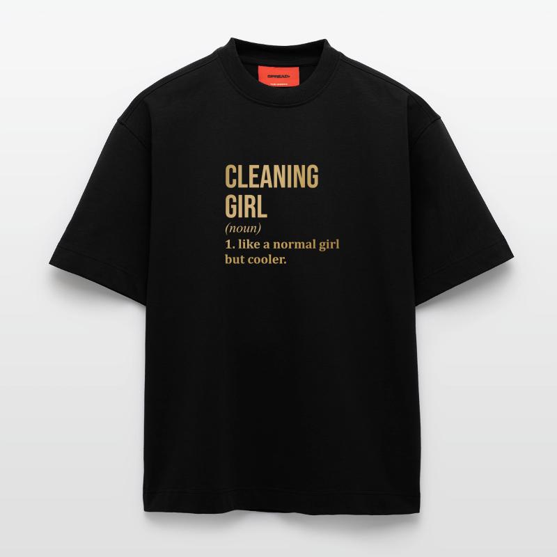 Pulitura Maglietta ecologica oversize Heavyweight Made in UE