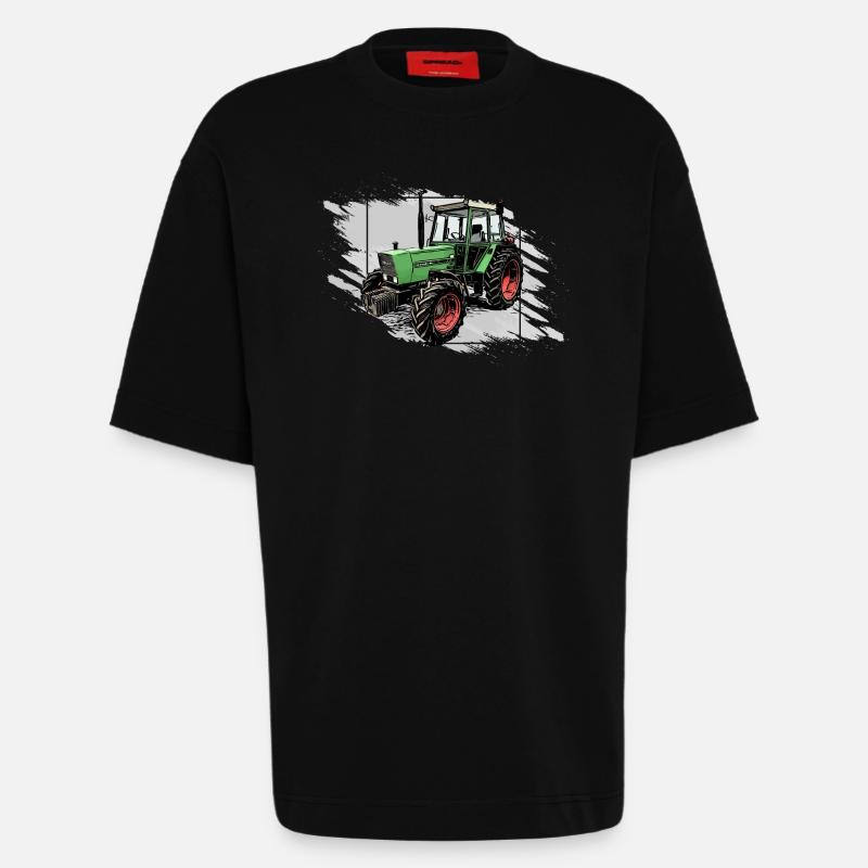 Traktor Farmer 306 - Heavyweight T-Shirt - made by SPREAD - SOLID BLACK