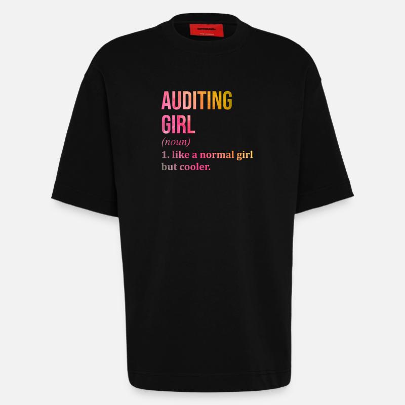 Auditor - Heavyweight T-Shirt - made by SPREAD - SOLID BLACK