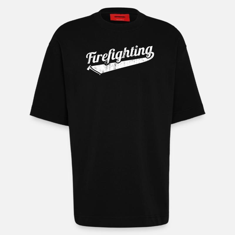 Brandbekämpfer - Heavyweight T-Shirt - made by SPREAD  - SOLID BLACK