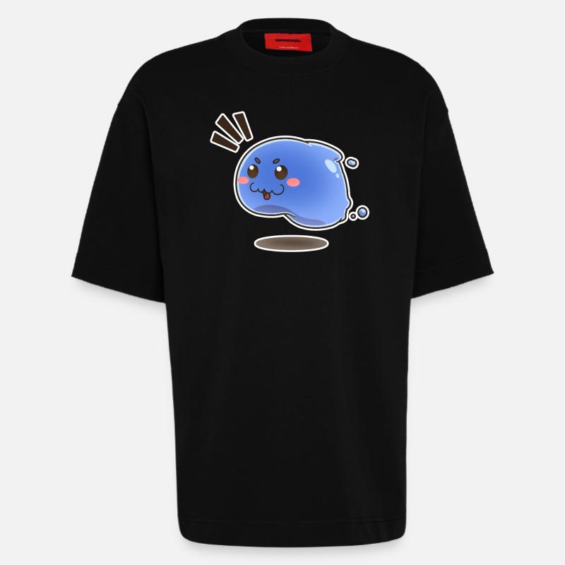 Kleiner springender Schleim - Heavyweight T-Shirt - made by SPREAD  - SOLID BLACK