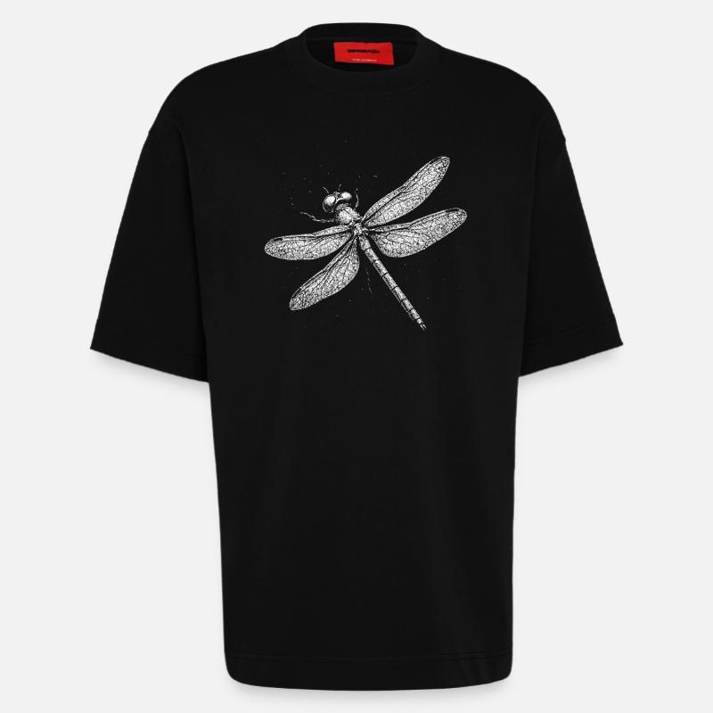 Libelle - Heavyweight T-Shirt - made by SPREAD  - SOLID BLACK