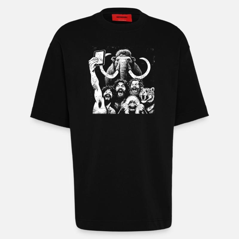 Savage Lion Pride Digitale Kunst - Heavyweight T-Shirt - made by SPREAD  - SOLID BLACK