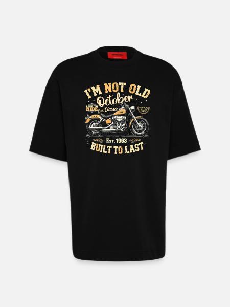 Birthday October 1963 Anniversary October 1963 - Heavyweight T-Shirt - made by SPREAD  - SOLID BLACK