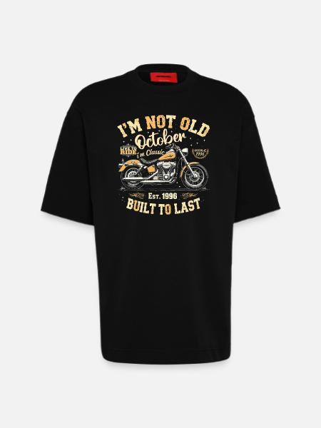 Birthday October 1996 Anniversary October 1996 - Heavyweight T-Shirt - made by SPREAD - SOLID BLACK