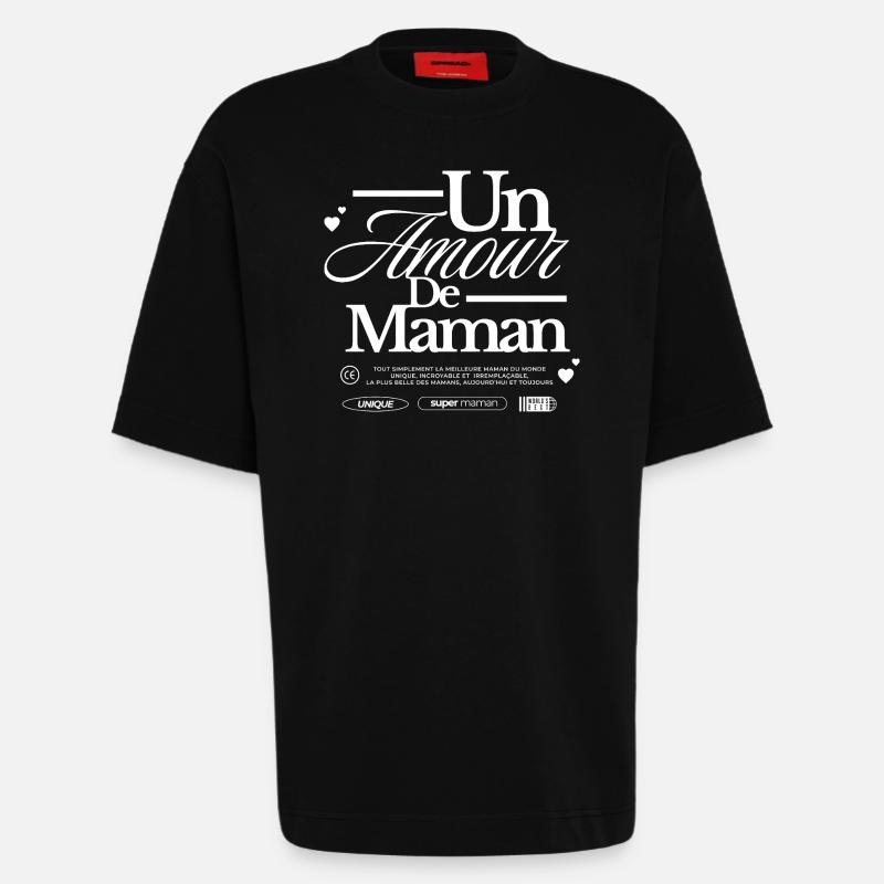 Die Liebe einer Mutter - Heavyweight T-Shirt - made by SPREAD  - SOLID BLACK
