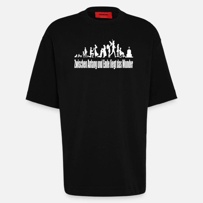 Vielfalt der Gemeinschaft Lebenswege - Heavyweight T-Shirt - made by SPREAD - SOLID BLACK