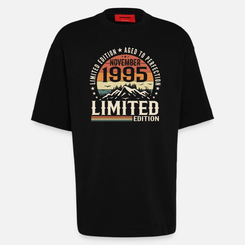 November 1995 Einzigartiges Retro-Jubiläum - Heavyweight T-Shirt - made by SPREAD  - SOLID BLACK