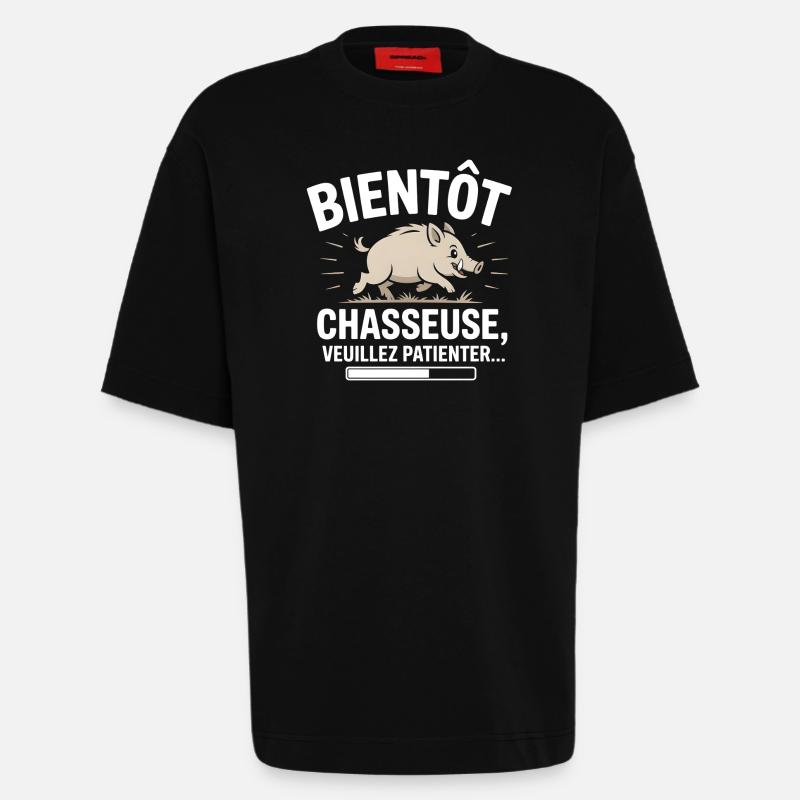 Bald ein Jäger - Heavyweight T-Shirt - made by SPREAD  - SOLID BLACK