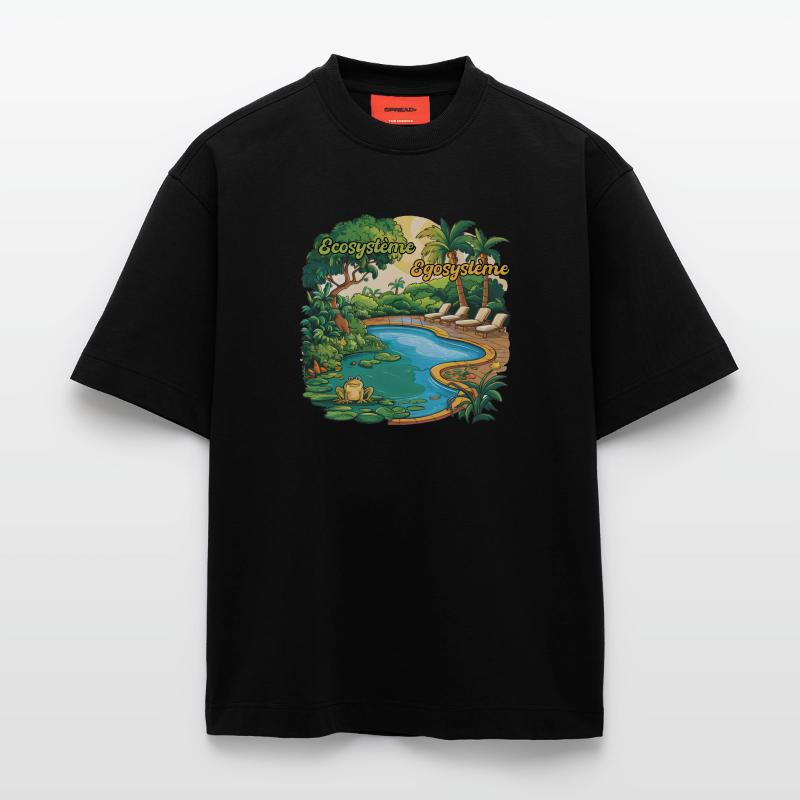 Ecosystem Egosystem Committed to the Planet Heavyweight T-Shirt - made by SPREAD 
