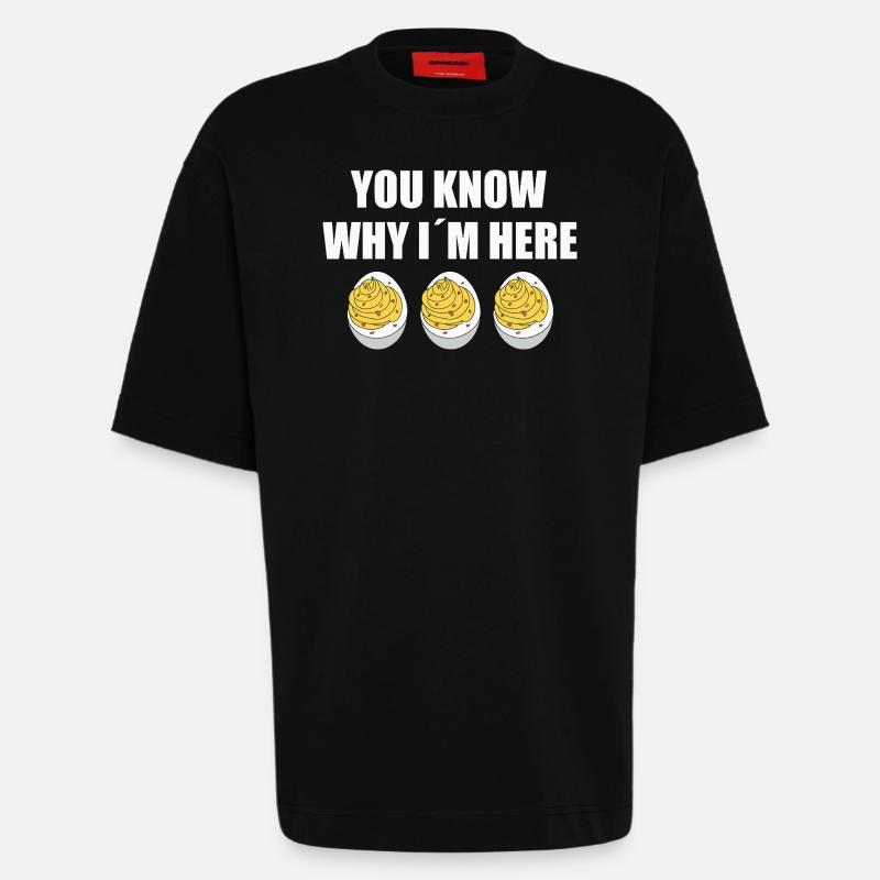 Gefüllte Eier - Heavyweight T-Shirt - made by SPREAD  - SOLID BLACK