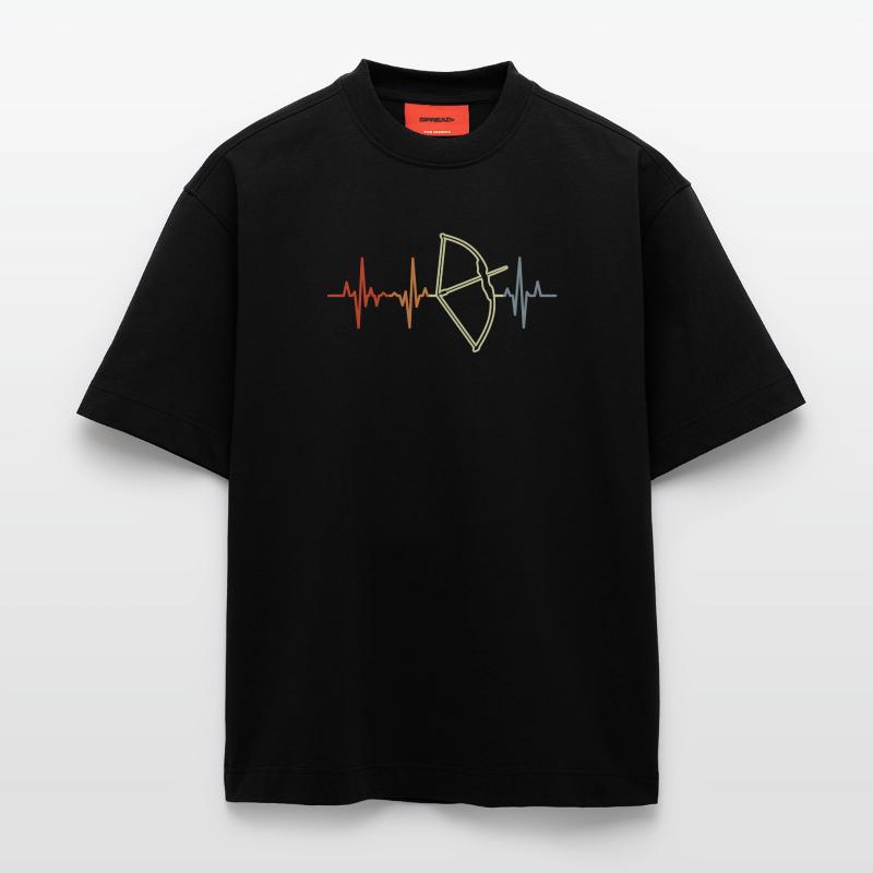 Bow Hunt Pulse Beat Heavyweight T-Shirt - made by SPREAD 