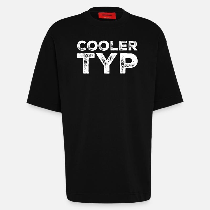 Cooler Typ Lustiger Spruch - Heavyweight T-Shirt - made by SPREAD - SOLID BLACK