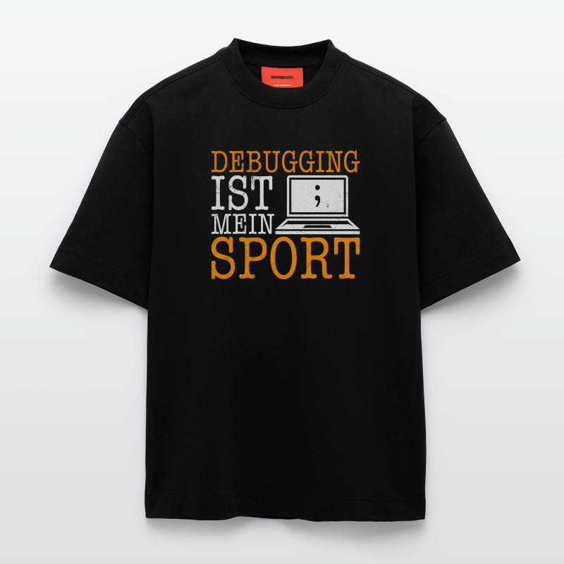 Science Coder DEBUGGING IS MY SPORT FUNNY Heavyweight T-Shirt - made by SPREAD 