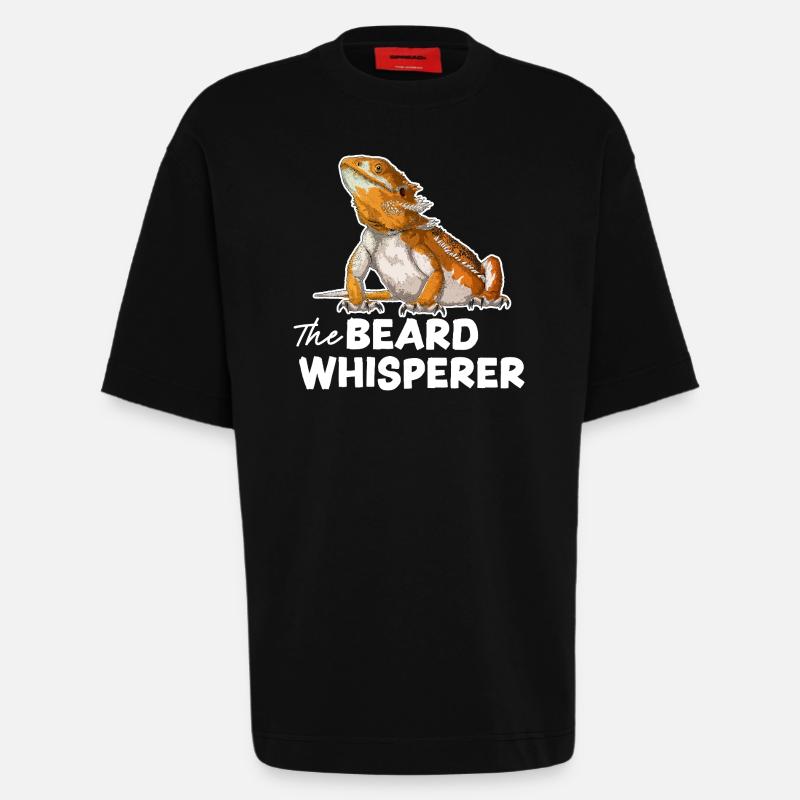 Der Bartflüsterer - Heavyweight T-Shirt - made by SPREAD  - SOLID BLACK