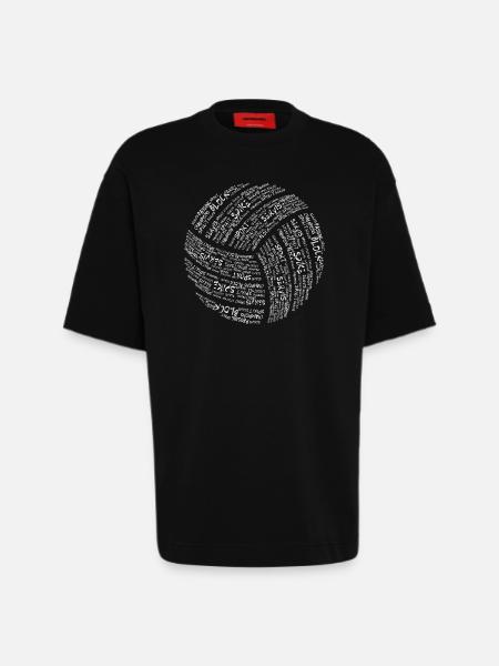 Volleyball - Heavyweight T-Shirt - made by SPREAD  - SOLID BLACK