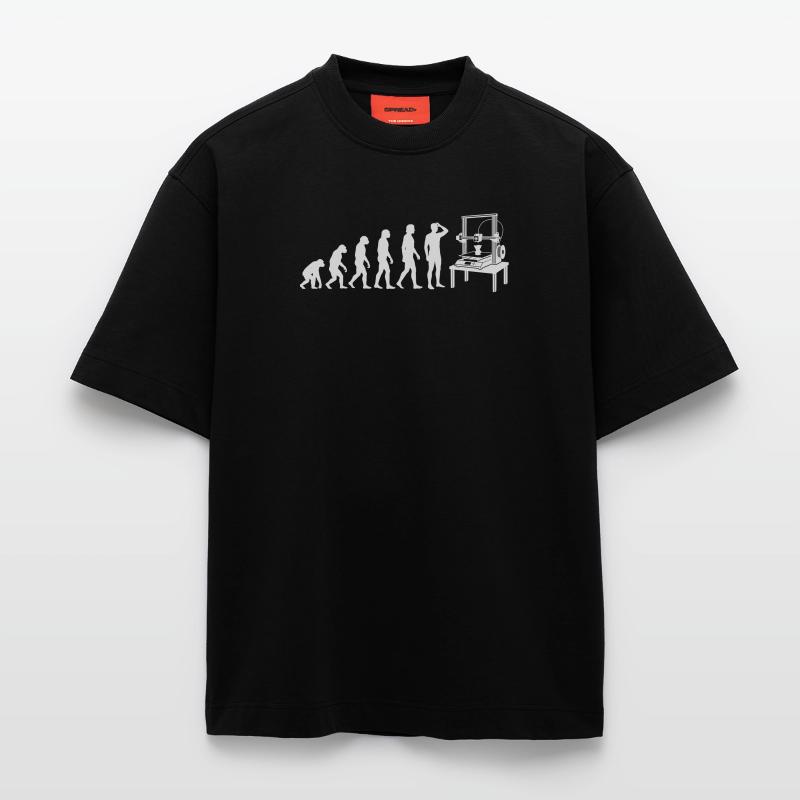 Évolution de l’impression 3D – Du singe au créateur T-shirt bio épais oversize fabriqué en UE