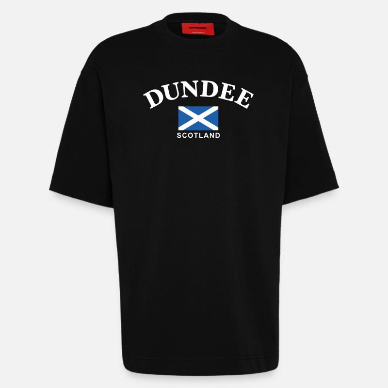 Dundee, Schottland - Heavyweight T-Shirt - made by SPREAD - SOLID BLACK