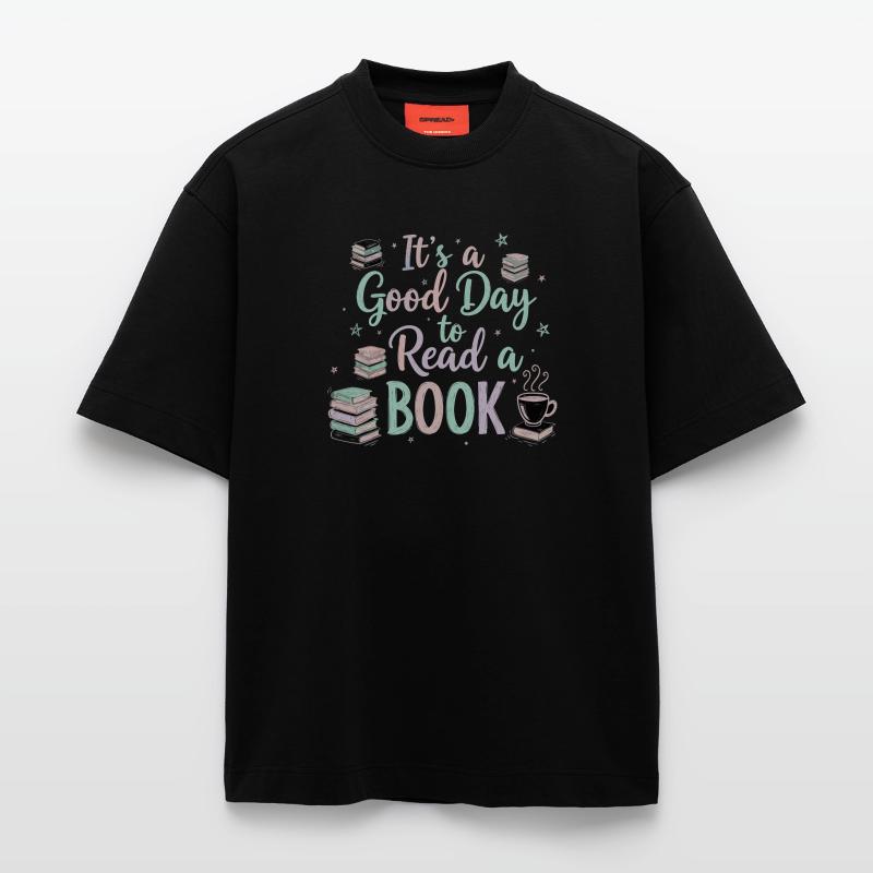 God dag læsebogen Heavyweight oversized organic T-shirt made in EU