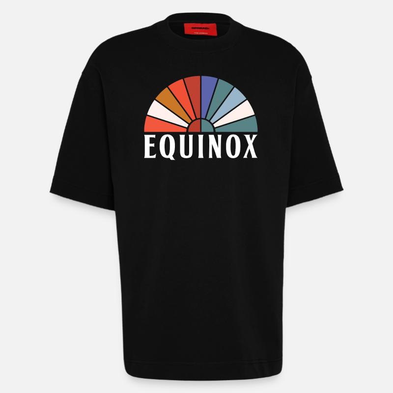 Equinox Happy Easter Ostara Eostre - Heavyweight T-Shirt - made by SPREAD  - SOLID BLACK
