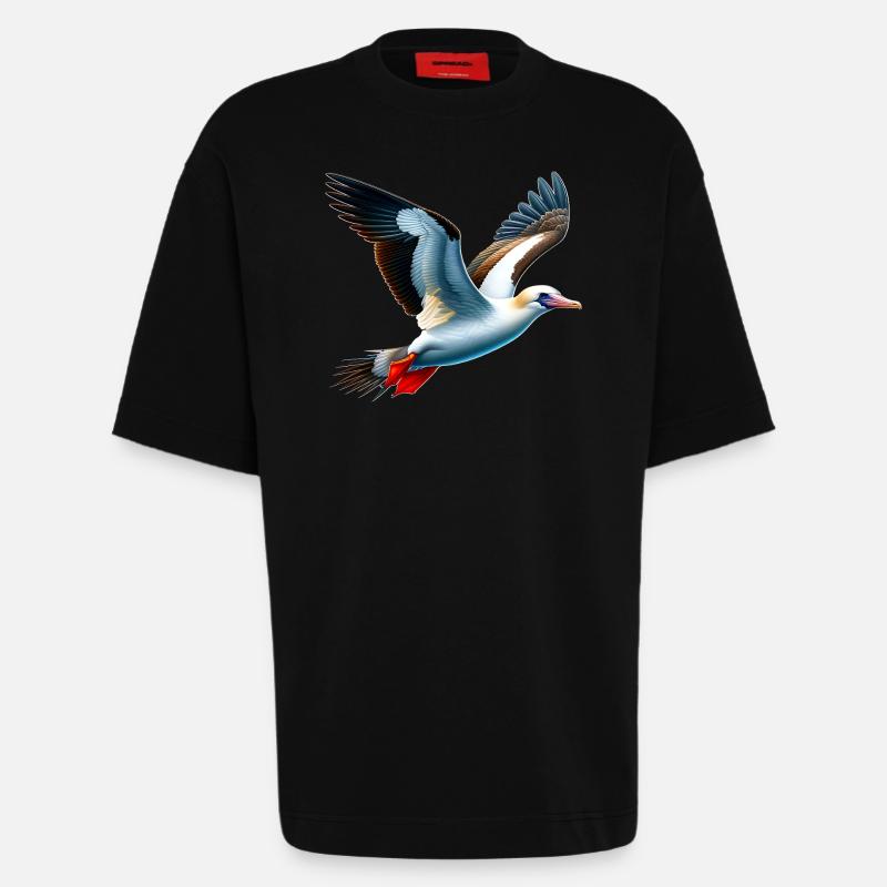 Nazca booby gift - Heavyweight T-Shirt - made by SPREAD  - SOLID BLACK