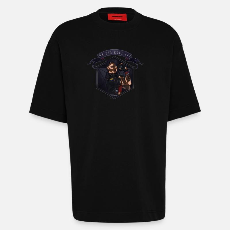 We can roll it! Vitiligo - Heavyweight T-Shirt - made by SPREAD - SOLID BLACK