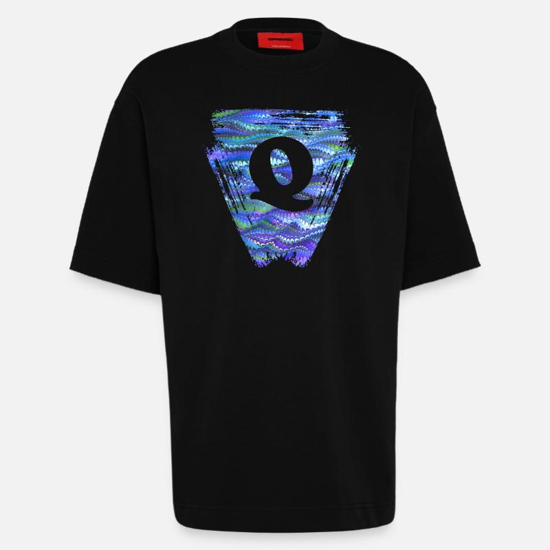 Triangle E 103 Q - Heavyweight T-Shirt - made by SPREAD  - SOLID BLACK