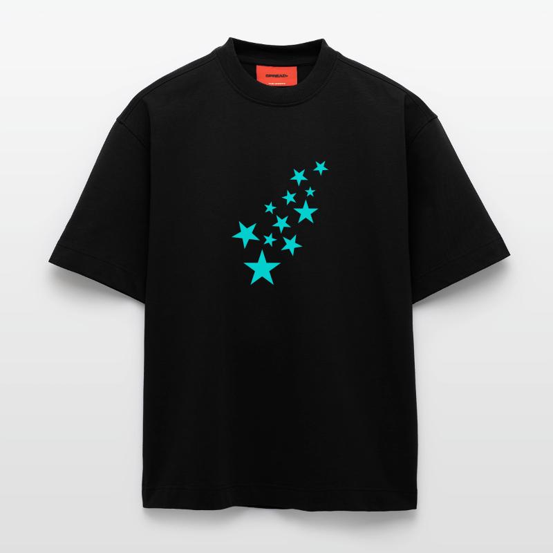 Star asterisk pattern icon Heavyweight T-Shirt - made by SPREAD 