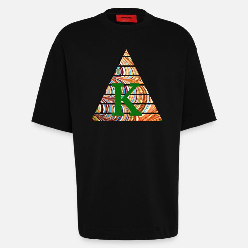 Triangle E 56 K - Heavyweight T-Shirt - made by SPREAD  - SOLID BLACK