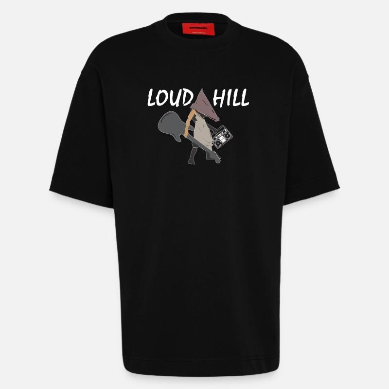 Loud Hill Pyramidenkopf Monster Geschenkidee - Heavyweight T-Shirt - made by SPREAD - SOLID BLACK