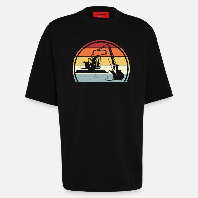 Bagger - Heavyweight T-Shirt - made by SPREAD  - SOLID BLACK
