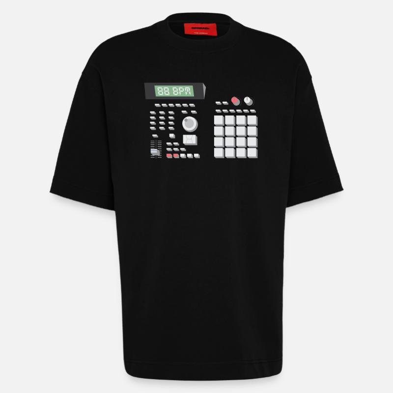 88 BPM MPC 2000 - Heavyweight T-Shirt - made by SPREAD  - SOLID BLACK