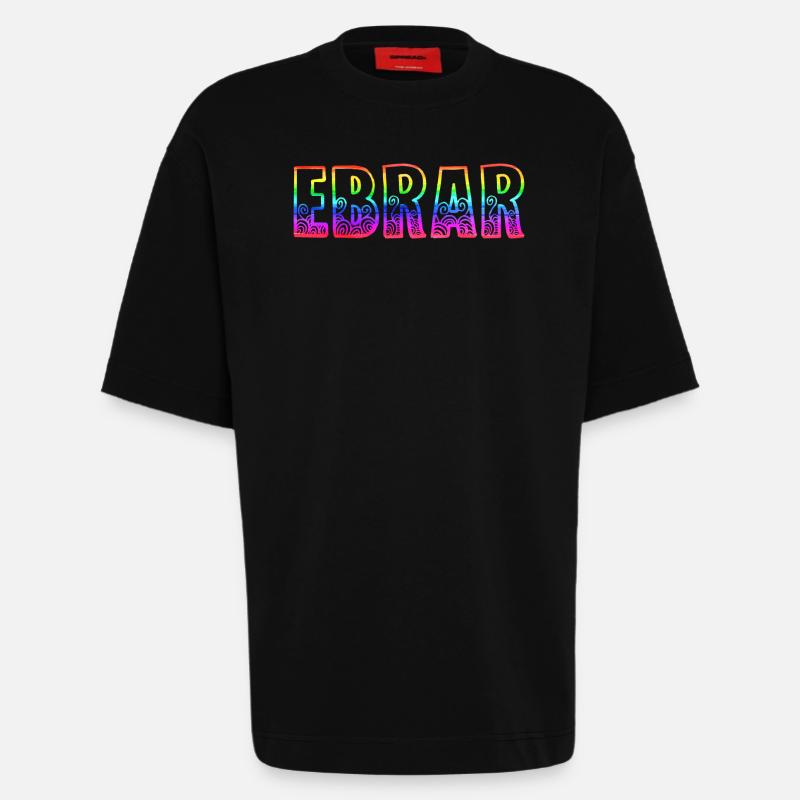 Ebrar RS Rainbow - Heavyweight T-Shirt - made by SPREAD  - SOLID BLACK