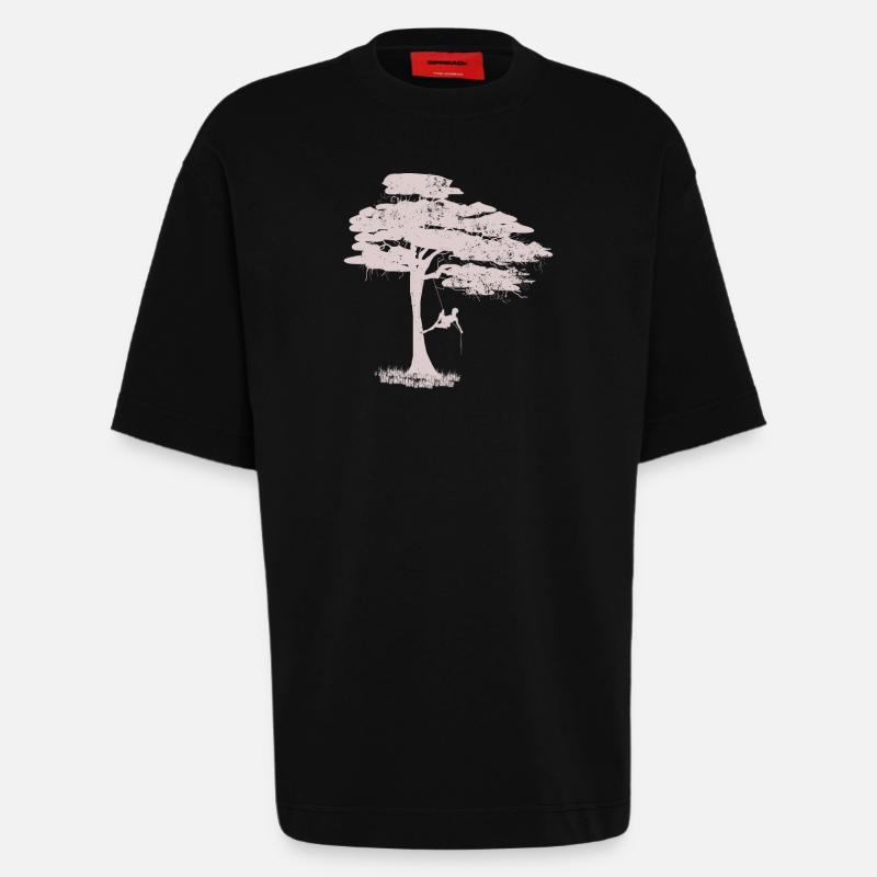 Baumkletterer - Heavyweight T-Shirt - made by SPREAD - SOLID BLACK