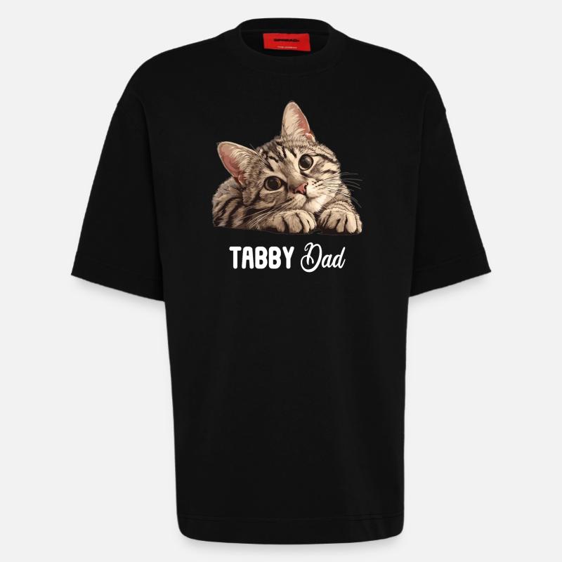 Tabby Kitten Tabby Cat - Heavyweight T-Shirt - made by SPREAD  - SOLID BLACK