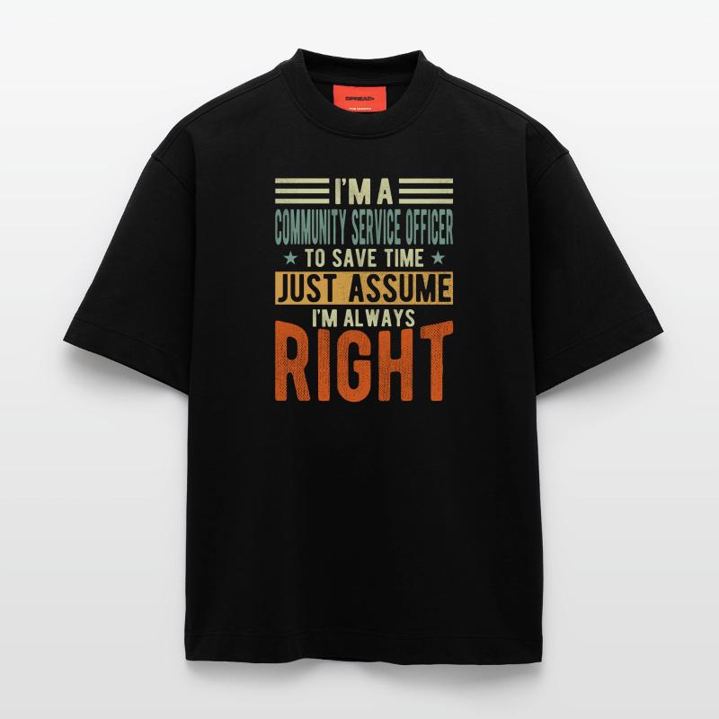 Samfundstjeneste Officer Heavyweight oversized organic T-shirt made in EU