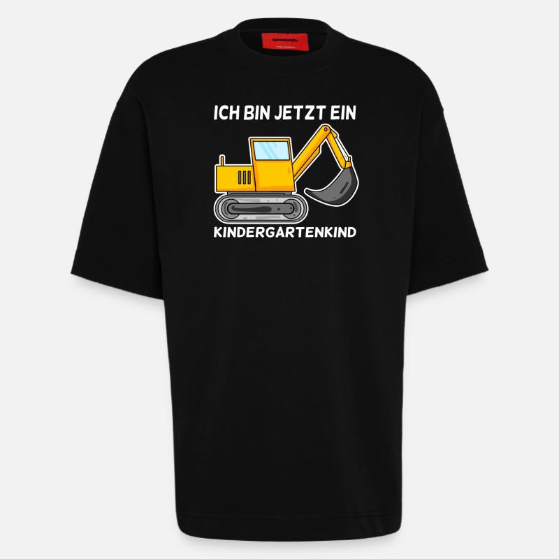 Kindergarten Bagger - Heavyweight T-Shirt - made by SPREAD  - SOLID BLACK
