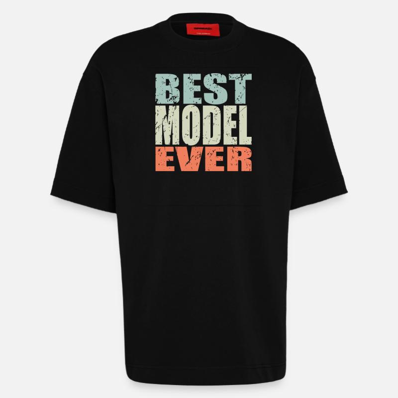 Best Model ever Model Geschenk - Heavyweight T-Shirt - made by SPREAD  - SOLID BLACK