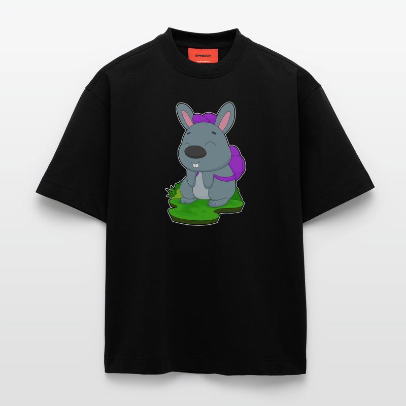 Bunny Student Backpack School Heavyweight T-Shirt - made by SPREAD 