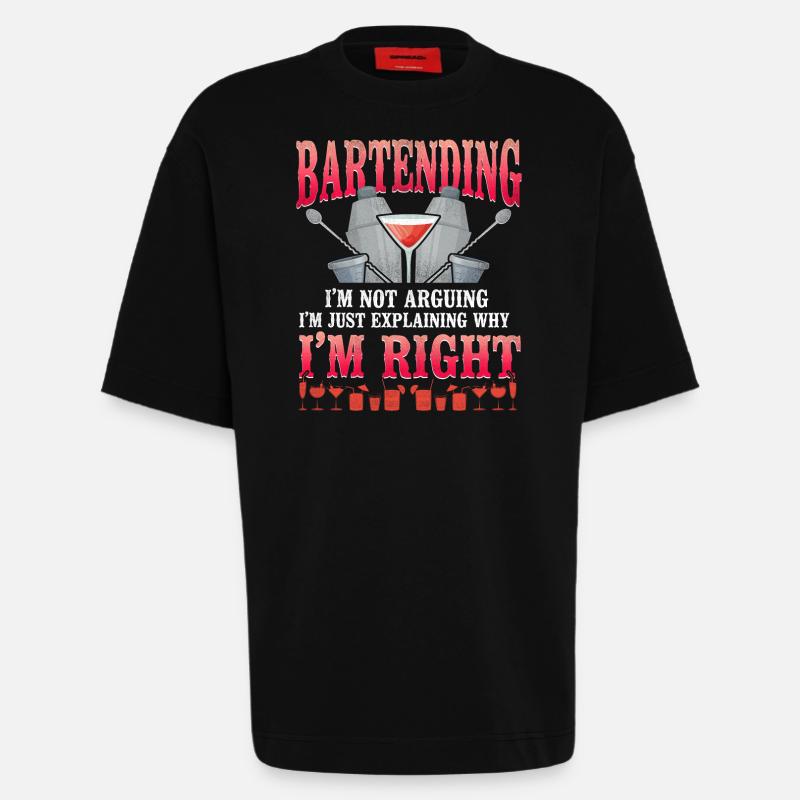Bartender Mixologist Bartender I'm - Heavyweight T-Shirt - made by SPREAD - SOLID BLACK