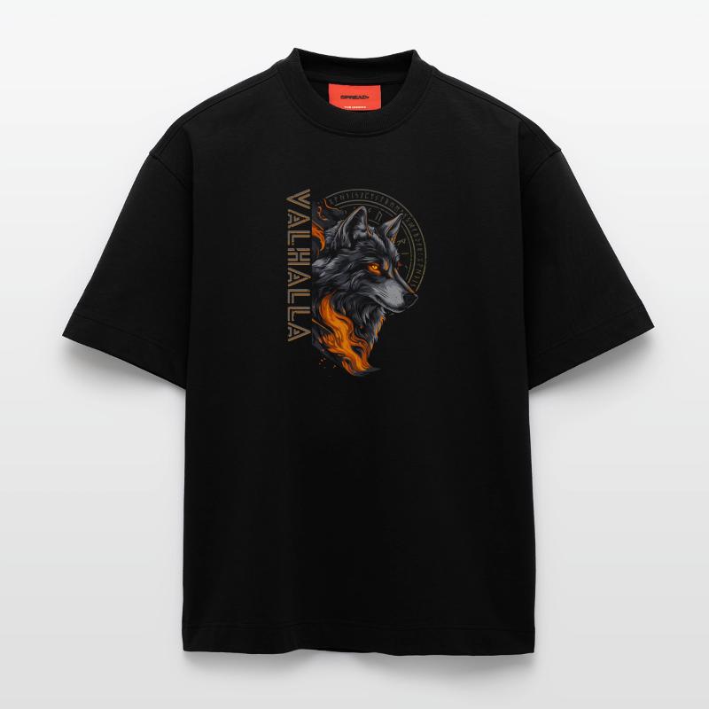 Vegvisir Kompass Wolf Runen Walhalla Wikinger Heavyweight T-Shirt - made by SPREAD 