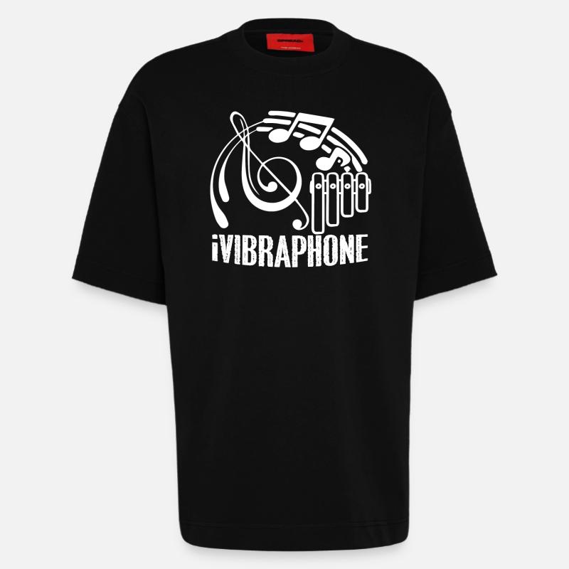 Vibraphone Funny Vibraphone - Heavyweight T-Shirt - made by SPREAD  - SOLID BLACK