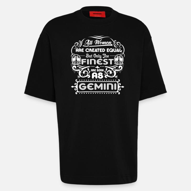 Gemini Gemini Evolution - Heavyweight T-Shirt - made by SPREAD - SOLID BLACK