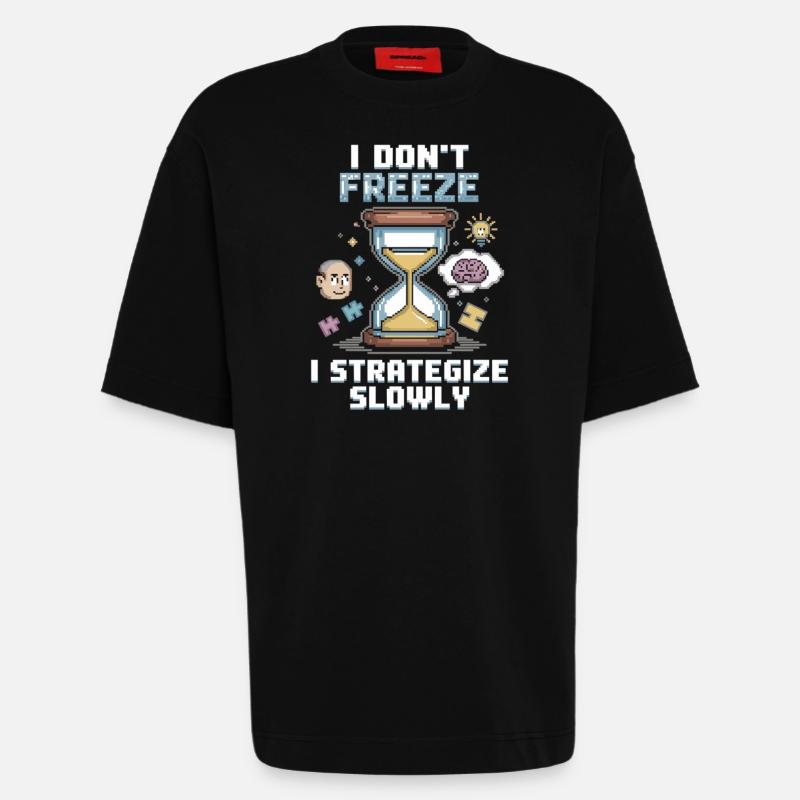 Denk langsam, siege sicher - Heavyweight T-Shirt - made by SPREAD  - SOLID BLACK
