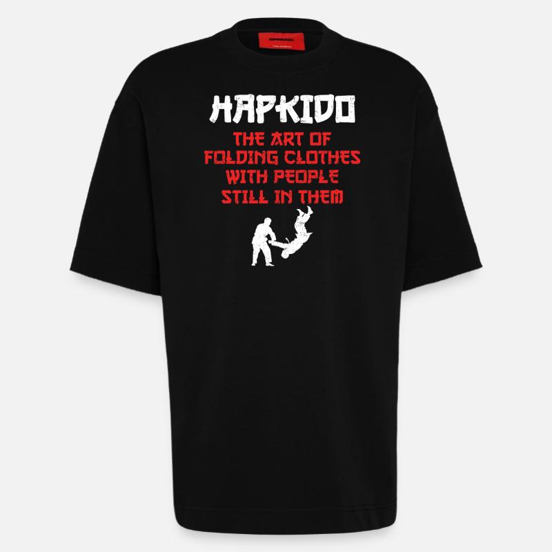 Hapkido Kampfkunst - Heavyweight T-Shirt - made by SPREAD  - SOLID BLACK