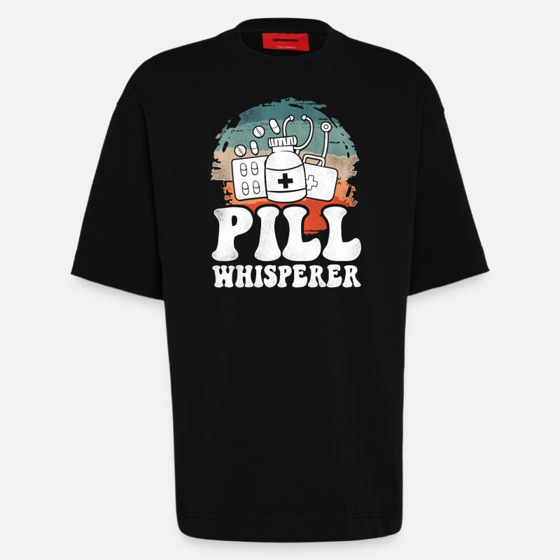 Pharmacy Tech Technician - Heavyweight T-Shirt - made by SPREAD  - SOLID BLACK
